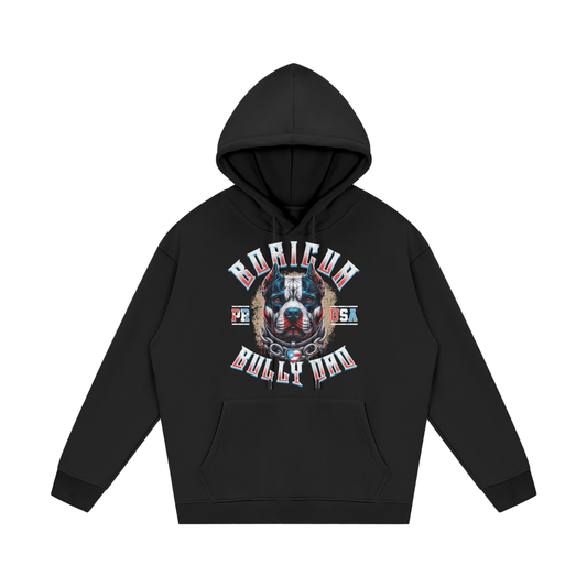 Men's "Boricua Bully Dad" Heavyweight Streetwear Hoodie