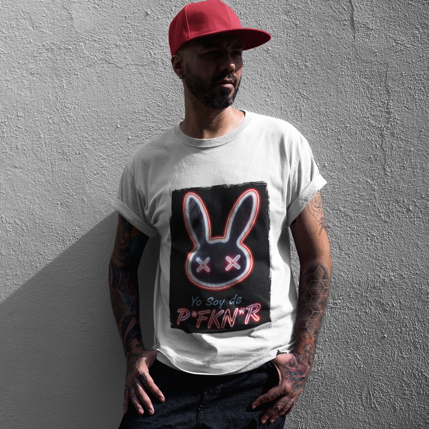 P FKN R Unisex Statement Mid-weight Crew Neck Tee