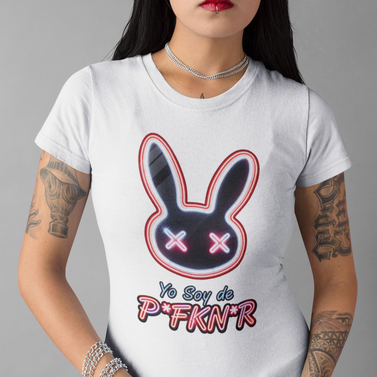 P FKN R Women’s high-waisted t-shirt